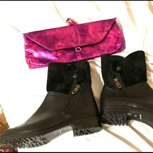 Italian sumptuous boots.Lined leatherWarm and comfy